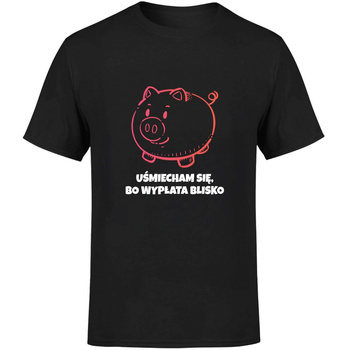 Uśmiecham się bo wypłata blisko Koszulka męska prezent
