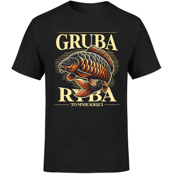 Gruba ryba Koszulka męska prezent