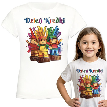 Dzień Kredki Koszulka dziewczęca dziecięca prezent