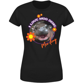 I love Moo Deng Koszulka damska prezent
