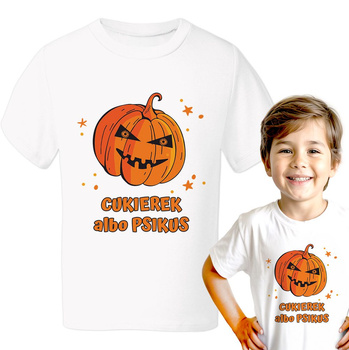 Cukierek albo psikus Koszulka chłopięca dziecięca prezent