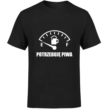 Potrzebuję piwa Koszulka męska prezent