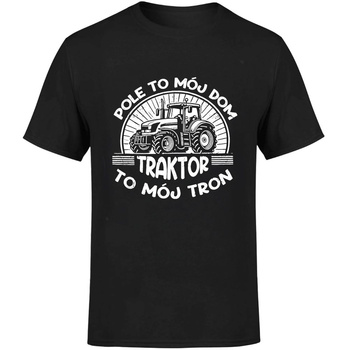 Pole to mój dom traktor to mój tron Koszulka męska prezent