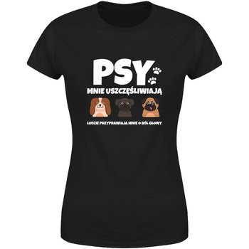 Psy mnie uszczęśliwiają Koszulka damska prezent