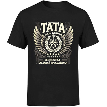 Tata misja: ojcostwo jednostka do zadań specjalnych Koszulka męska prezent