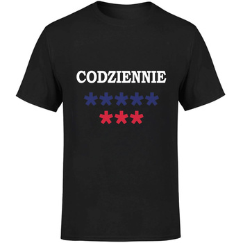 Codziennie ***** *** Koszulka męska prezent