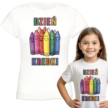 Dzień Kredki Koszulka dziewczęca dziecięca prezent